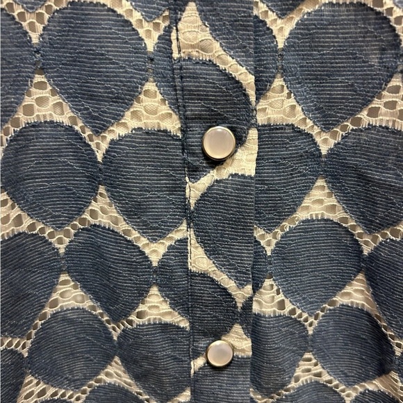 GODDIVA of London Blue and White Button-Up Dress Sz 8 NWT!! - Picture 4 of 16